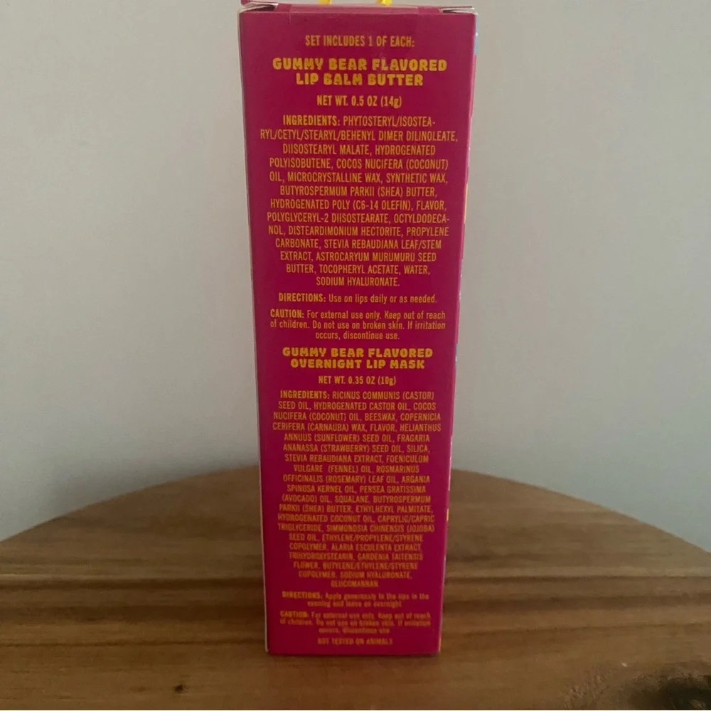 Trader Joe's Gummy Bear Flavored Lip Balm & Mask Duo New